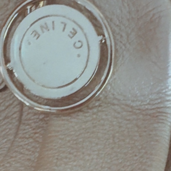 Authenticated Celine Elegant Gold Large Leather Women's Tote Bag with Duster COA - Picture 10 of 16